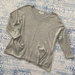 Lightweight Gray Knit Top